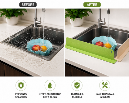 Kitchen Sink Splash Guard – Water Splashback Protector
