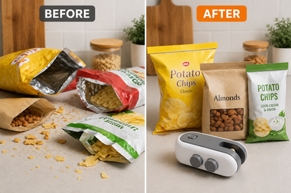 Portable 2-in-1 Mini Bag Sealer & Cutter