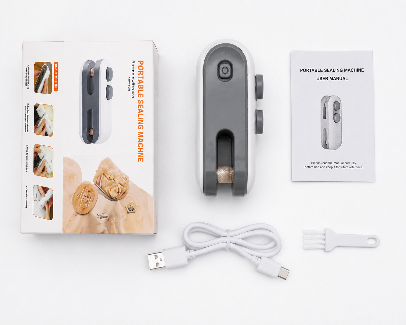 Portable 2-in-1 Mini Bag Sealer & Cutter